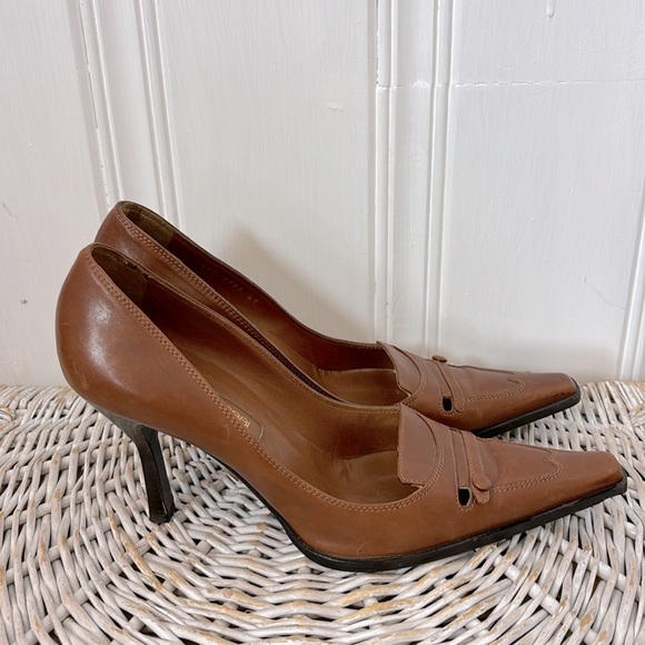 Tan coloured SERGIO ROSSI shoes - Picture 2 of 9